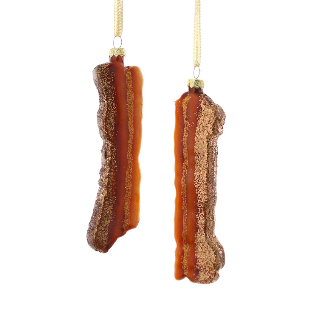 Breakfast Bacon Ornament - Set of 2 Assorted