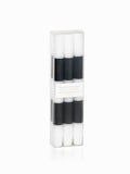 Modern & Festive Black Formal Taper Candles - Box of 6, Set of 2 - Candles by Carlyle Avenue