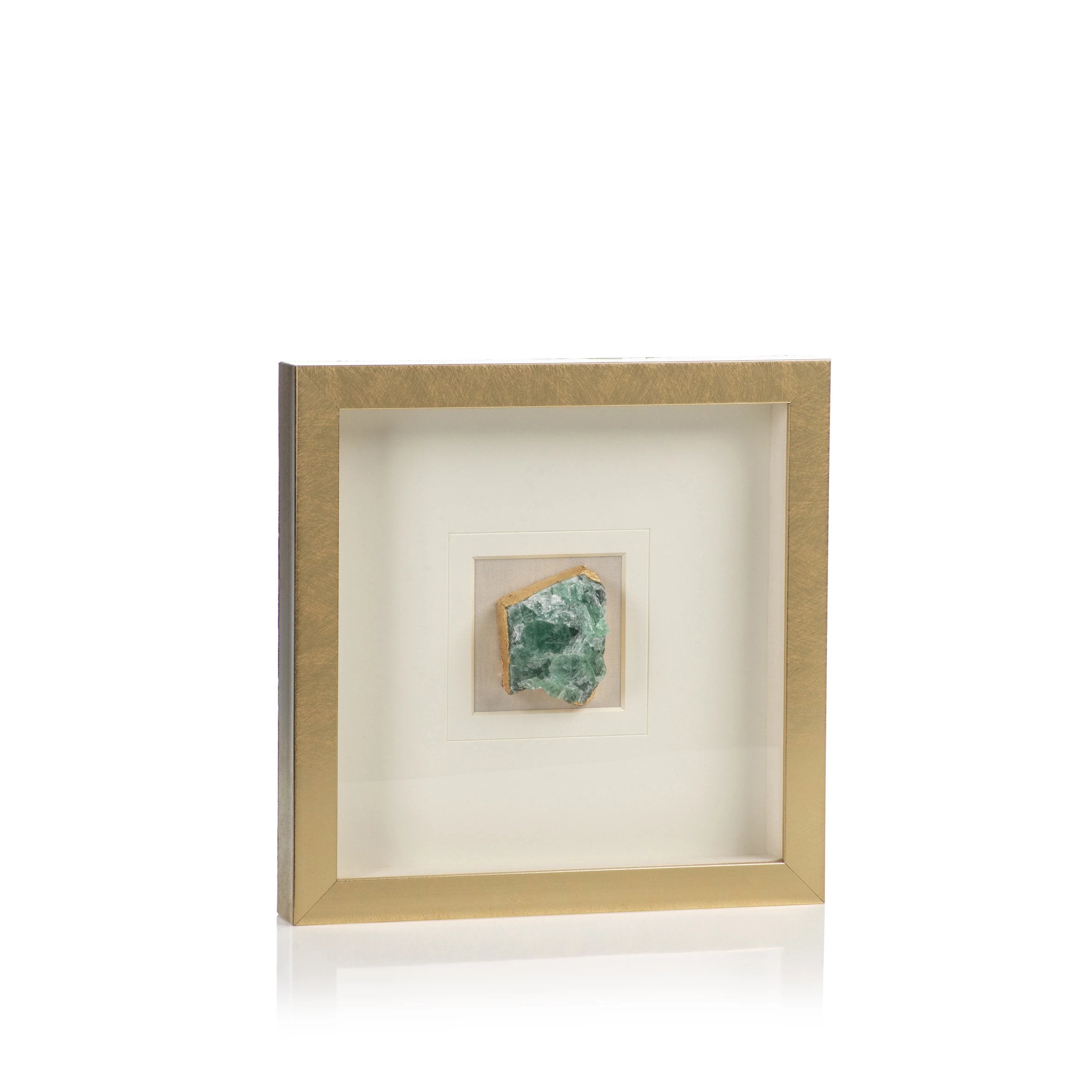 Gold Framed Emerald Crystal - CARLYLE AVENUE