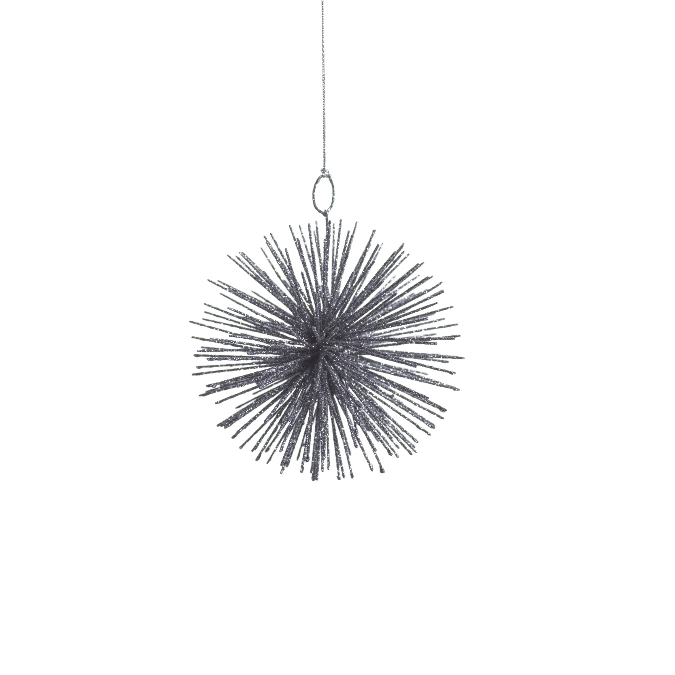 Wire Star Burst Ornament - Silver - CARLYLE AVENUE
