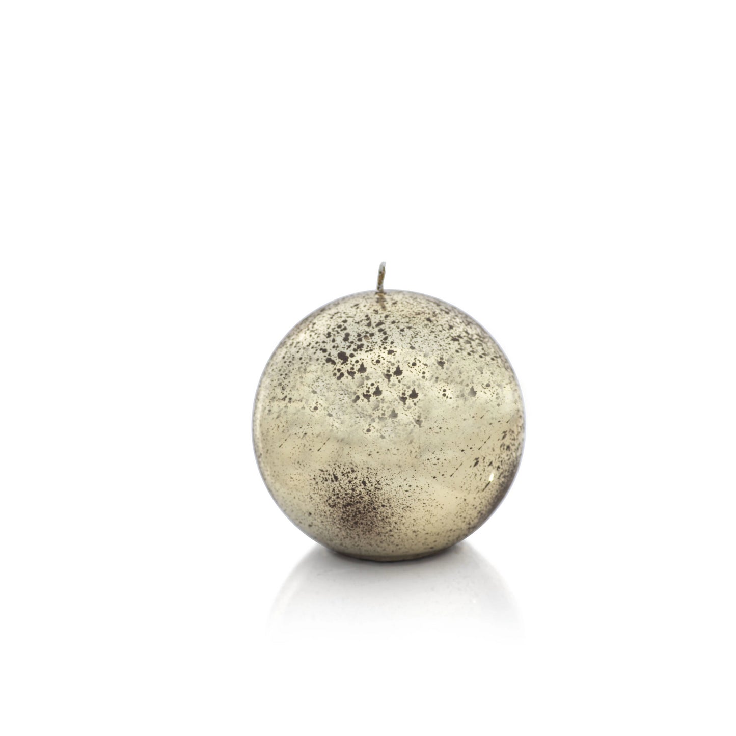 Shiny Metallic Ball Candle - Antique Gold - CARLYLE AVENUE