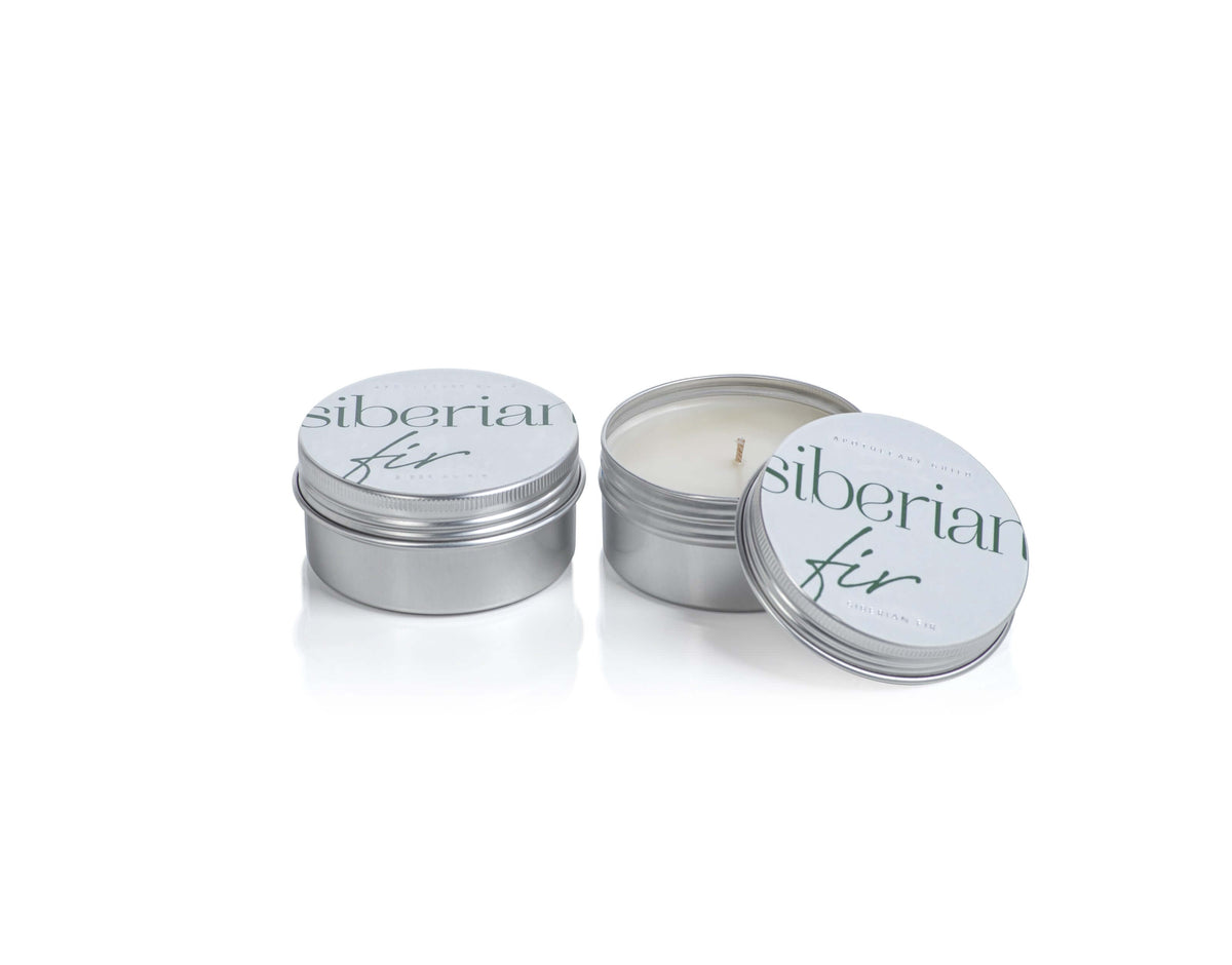 Siberian Fir Candle Dome Jar and Travel Tin - Candles by Carlyle Avenue