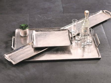 Rectangular Aluminum Tray with Handles - CARLYLE AVENUE