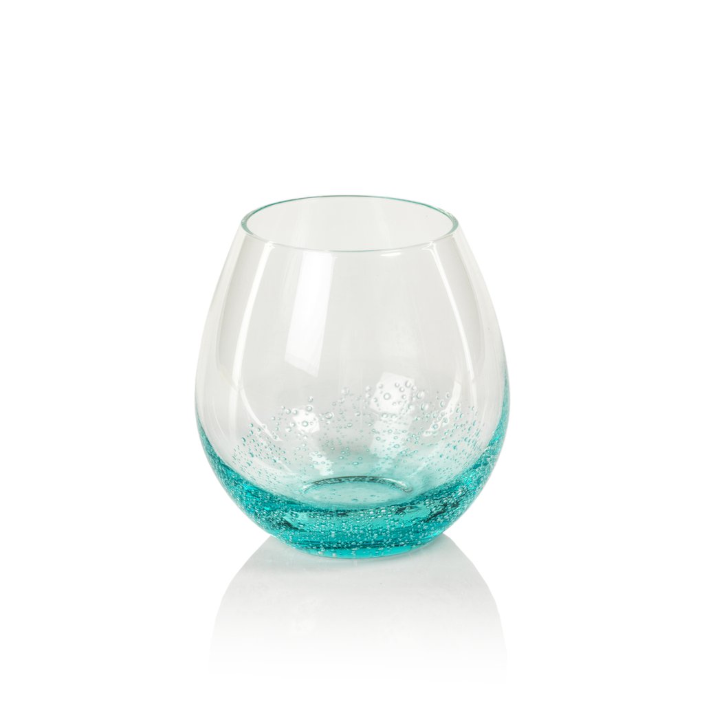 Aqua Bubble Stemless All Purpose Glass