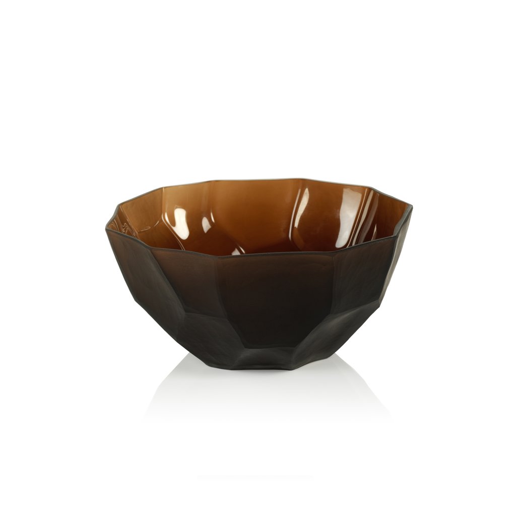 Sicilia Amber Glass Bowl
