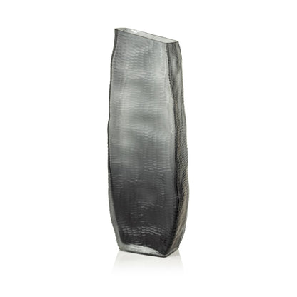 Indigo Smoke Gray Glass Vase - Vases by Carlyle Avenue