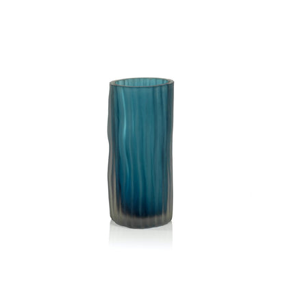 Indigo Powder Glass Vases - Blue - Vases by Carlyle Avenue