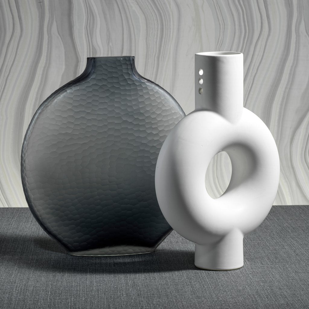 Stockholm White Stoneware Vase