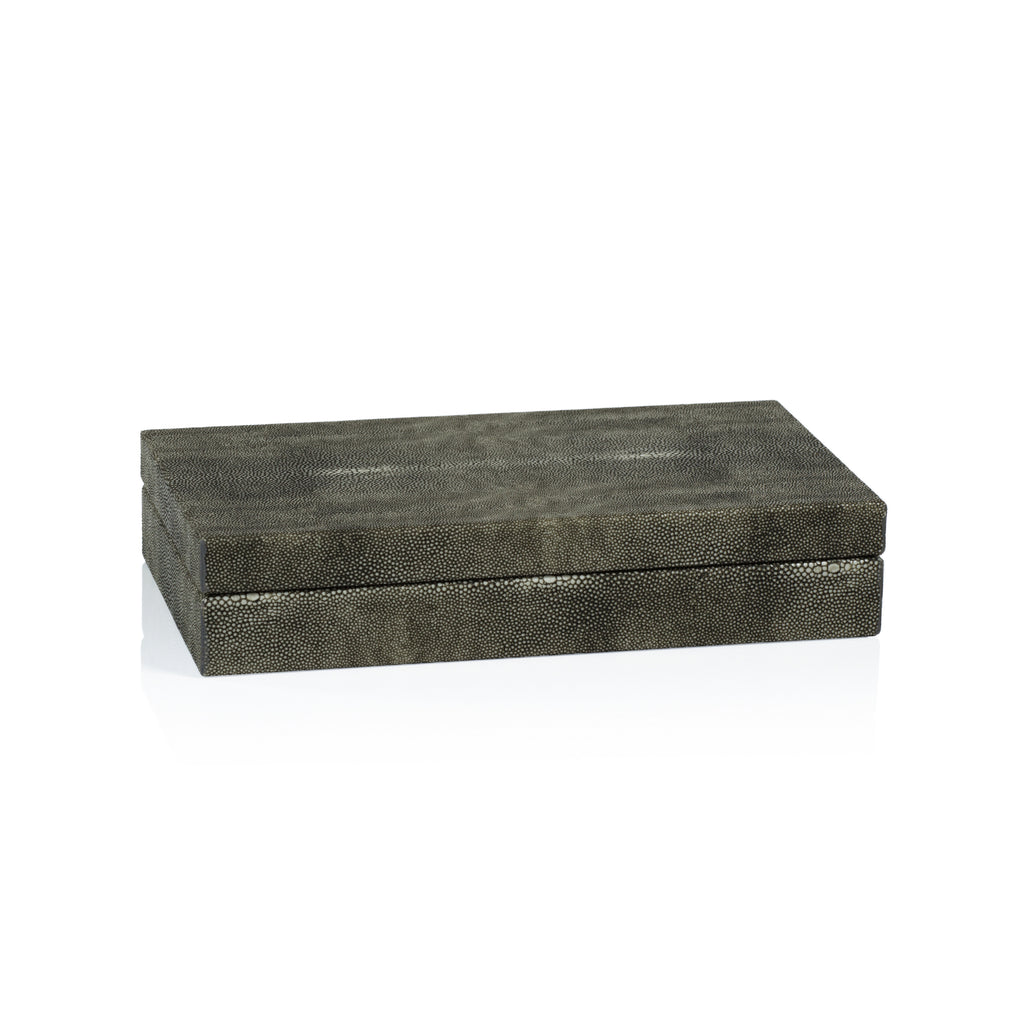 Bora Bora Faux Stingray Leather Box - Decorative Accessories by Carlyle Avenue