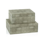 Moorea Shagreen Leather Box - Decorative Accessories by Carlyle Avenue