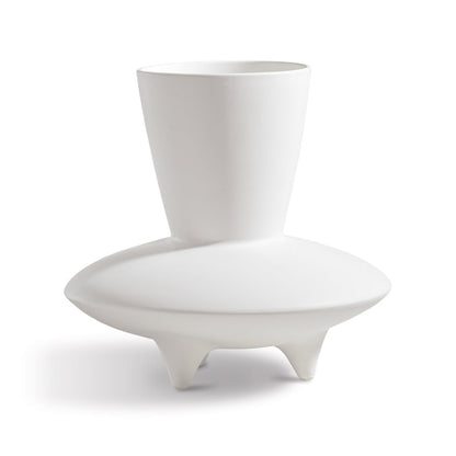 Pacific White Stoneware Vase - Vases by Carlyle Avenue