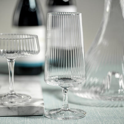 Fluted Textured Cocktail Glass - Set of 4 - Drinkware by Carlyle Avenue