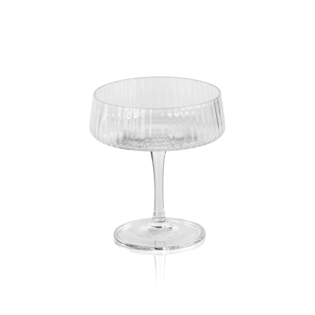 Fluted Textured Martini Glass - Set of 4