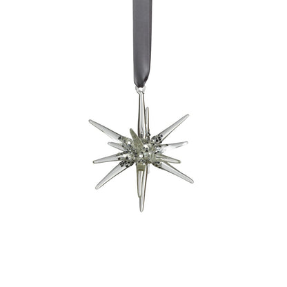 Glass 3D Snowflake - Clear and Silver - Ornaments by Carlyle Avenue