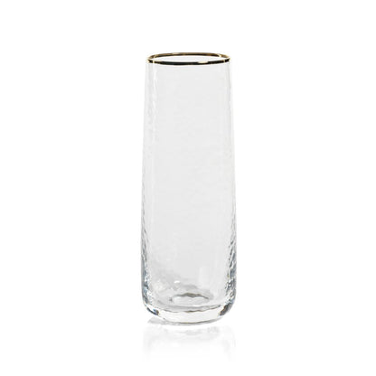 Negroni Hammered Stemless Flute - Set of 4 - Glassware by Carlyle Avenue