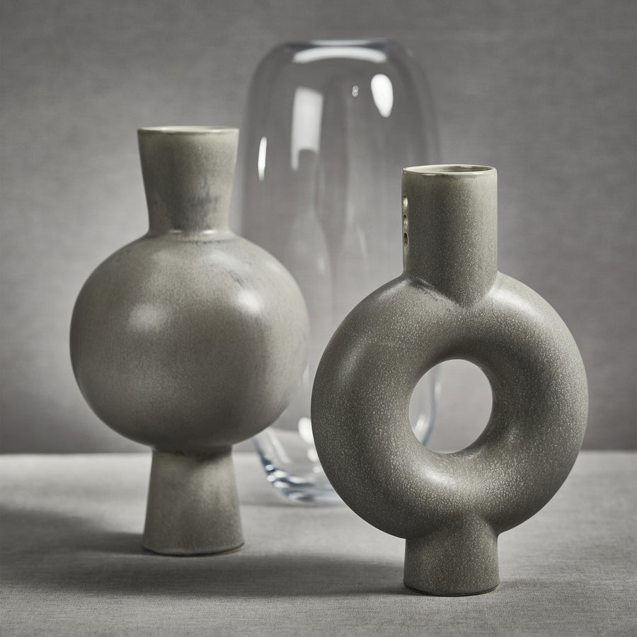 Stockholm Grey Stoneware Vase