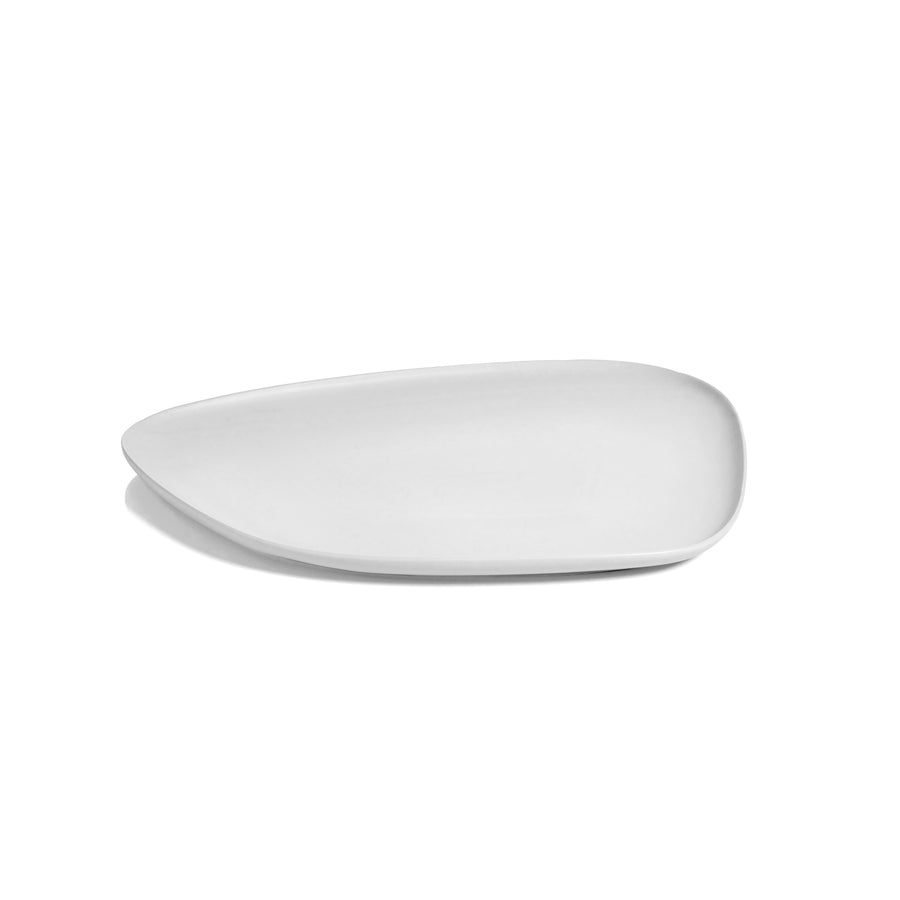 Skive Organic Ceramic Platter - White
