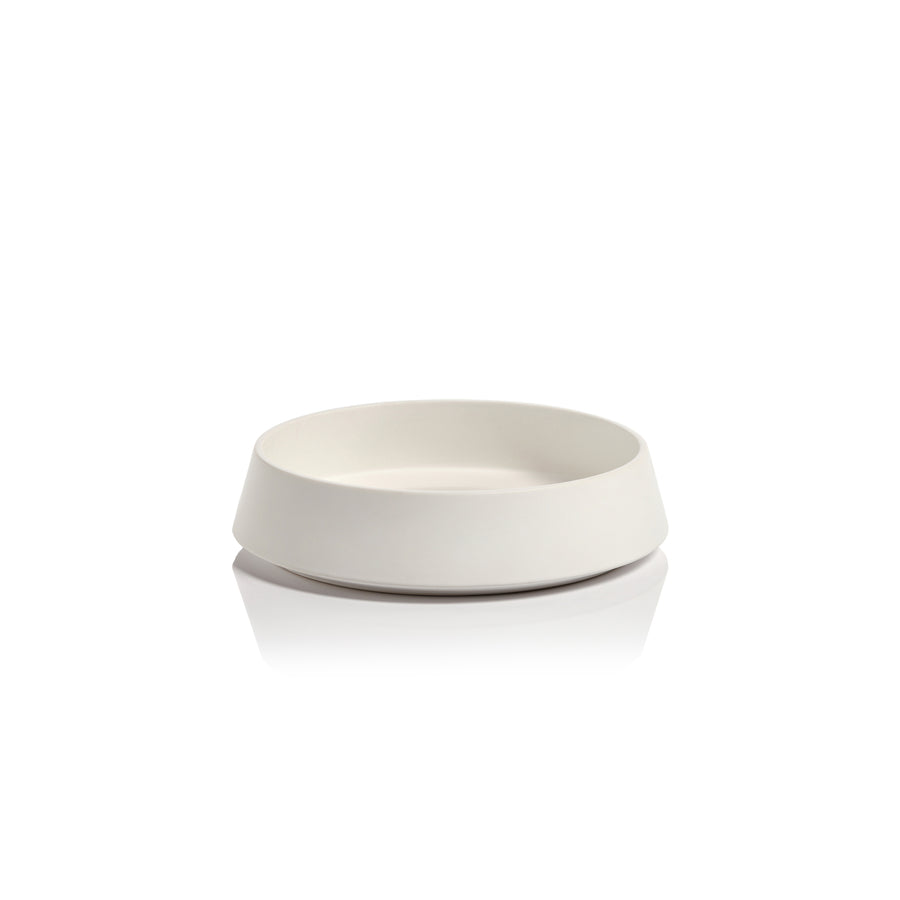 Solana Ceramic Service Bowl - White