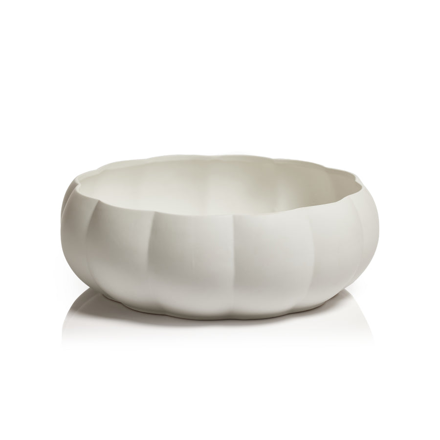 Sonoma Scalloped Ceramic Bowl - White