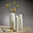 White Tall Ceramic Vase