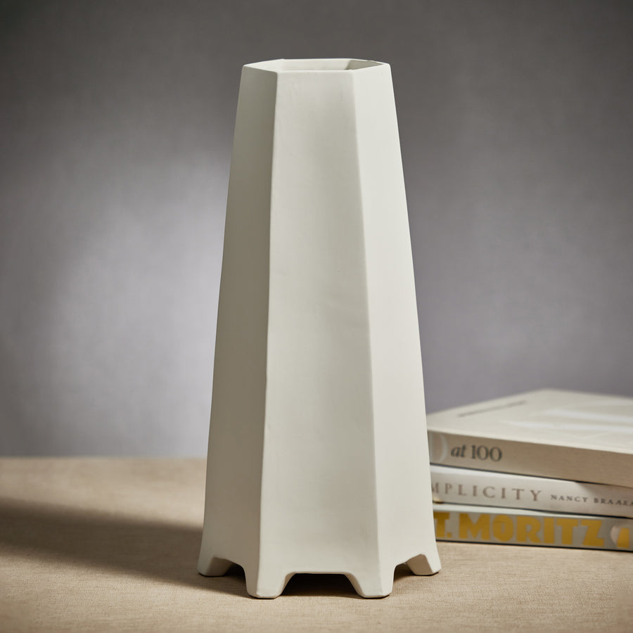 Hoi An Tall Ceramic Vase - White
