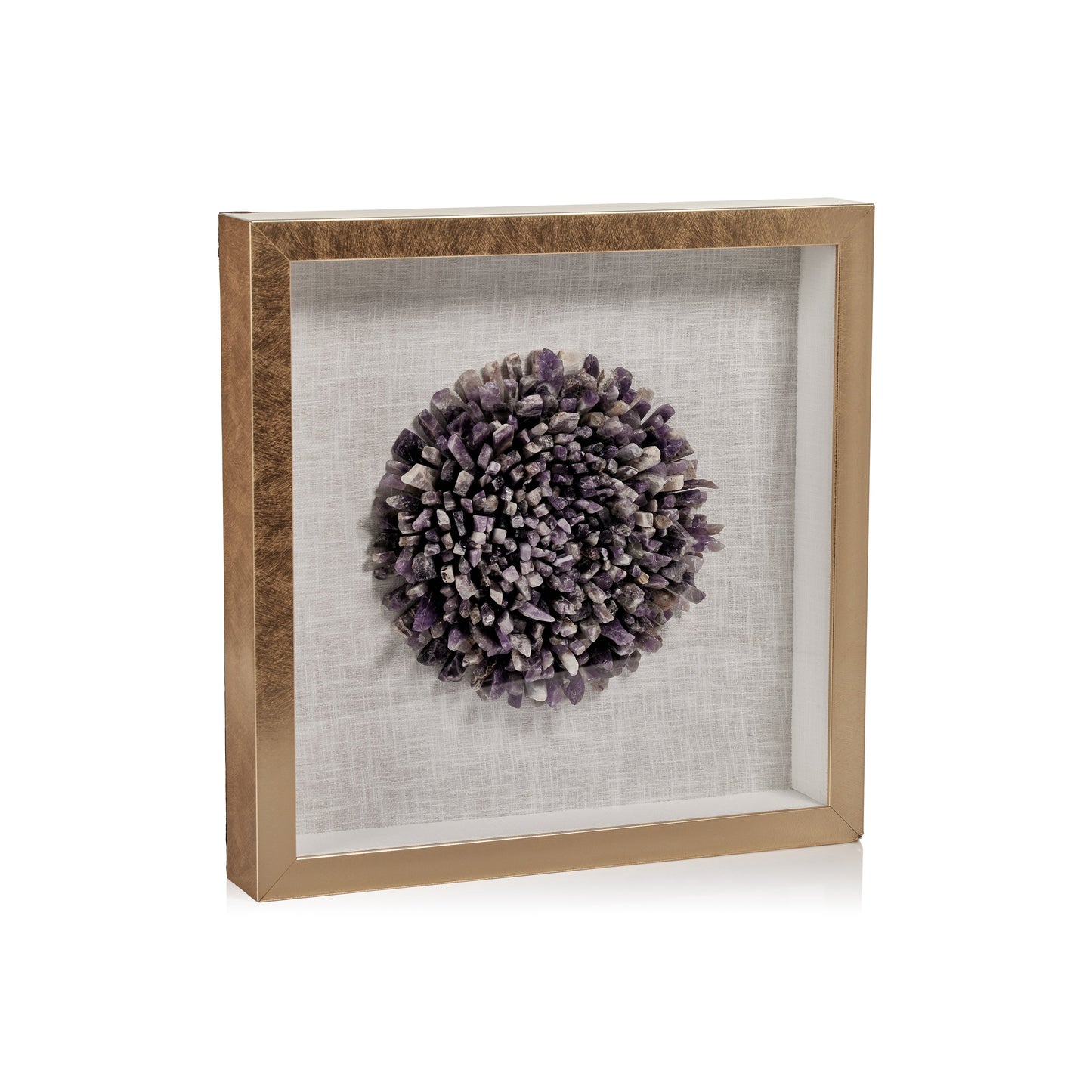 Gold Framed Amethyst Crystal