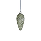 Pine Cone Glass Ornament with Glitter - Green - Holiday Ornaments by Carlyle Avenue