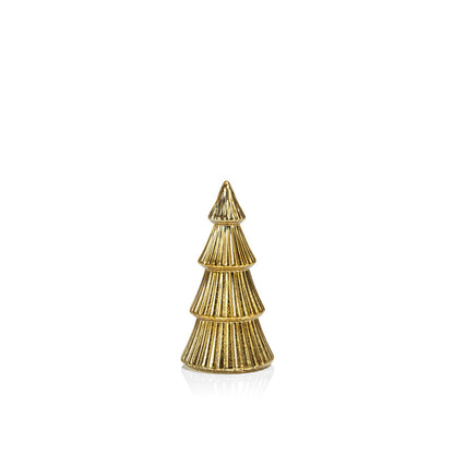 LED Ribbed Antique Tree - Gold - Seasonal & Holiday Decorations by Carlyle Avenue