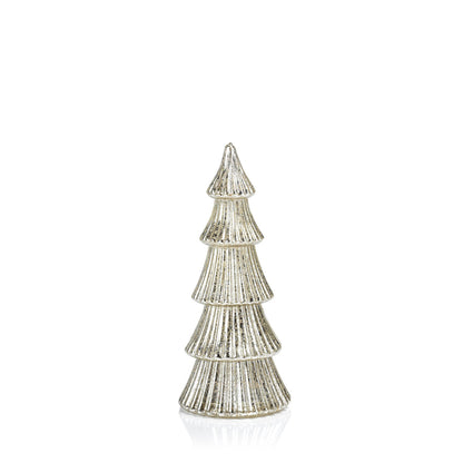 LED Ribbed Antique Tree - Silver - Christmas Decor by Carlyle Avenue