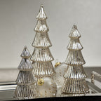 LED Ribbed Antique Tree - Silver - Holiday Decor by Carlyle Avenue