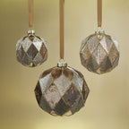 Gold Blush Harlequin Glass Ornament - Ornaments by Carlyle Avenue