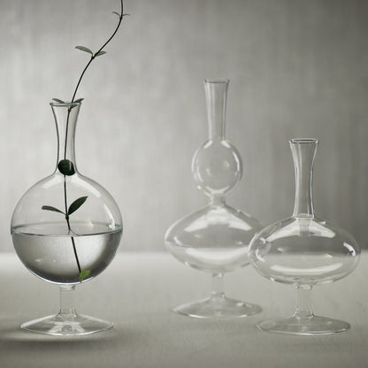 Lily Glass Footed Vases - Vases by Carlyle Avenue