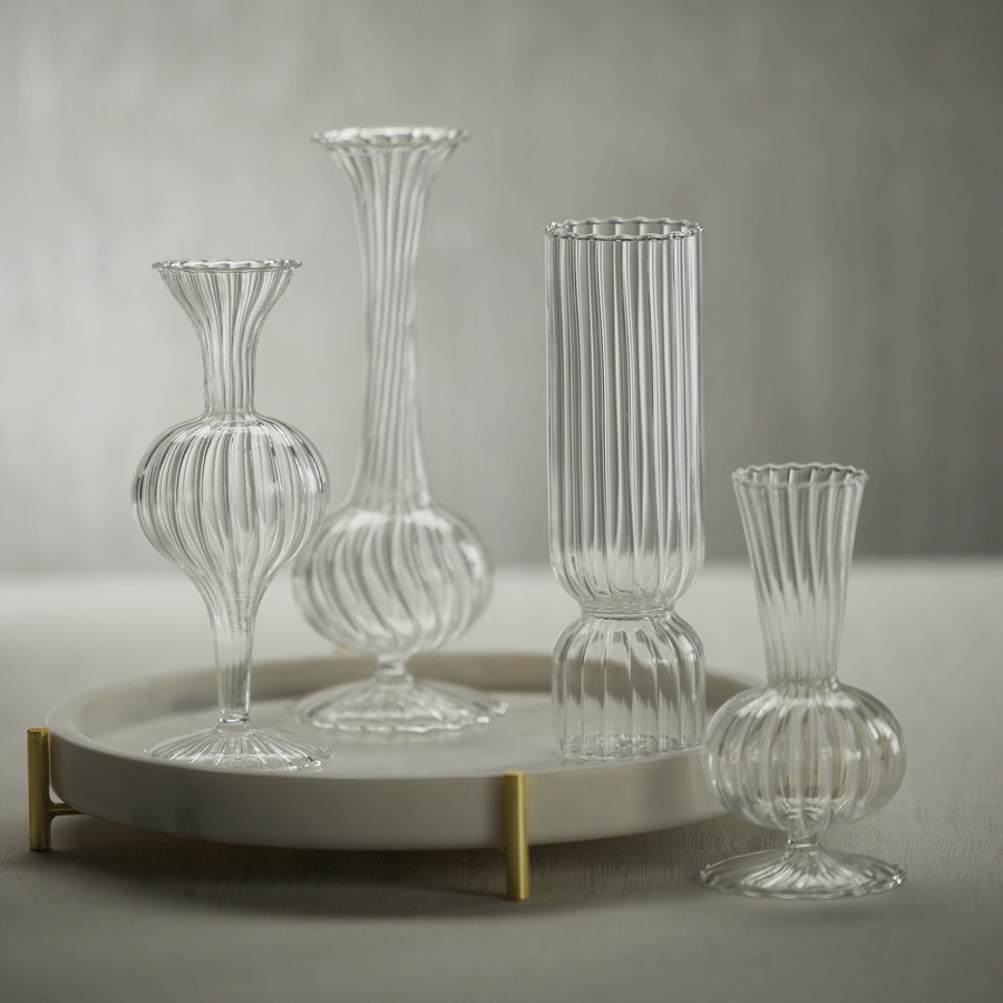 Glass Optic Vases