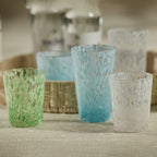 Gigi Speckled Glassware Collection - Set of 6 - Drinkware Sets by Carlyle Avenue
