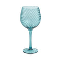 Savoy Optic Swirl Glassware - Blue - Drinkware Sets by Carlyle Avenue