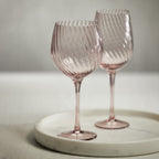 Savoy Optic Swirl Glassware - Lilac - Drinkware Sets by Carlyle Avenue