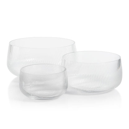 The Connaught Rippled Glass Bowls - Bowls by Carlyle Avenue