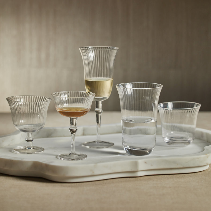 Julien Clear Optic Glassware Collection