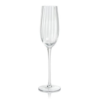 Madeleine Optic Glassware Collection - Clear (SINGLE) - Glassware by Carlyle Avenue