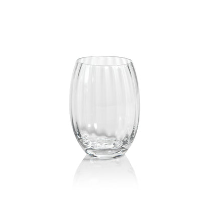 Madeleine Optic Glassware Collection - Clear (SINGLE) - Glassware by Carlyle Avenue