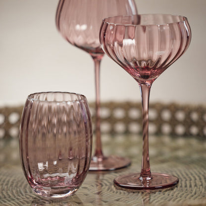 Madeleine Optic Glassware Collection - Wine - Glassware by Carlyle Avenue