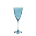 Madeleine Optic Glassware Collection - Blue Azure - Glassware by Carlyle Avenue