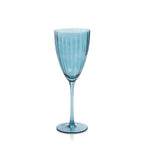 Madeleine Optic Glassware Collection - Blue Azure - Glassware by Carlyle Avenue
