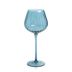 Madeleine Optic Glassware Collection - Blue Azure - Glassware by Carlyle Avenue