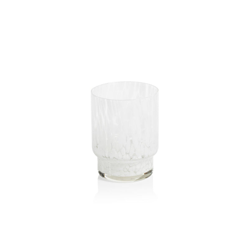 Amalfi Tortoise Glassware - White - Drinkware by Carlyle Avenue