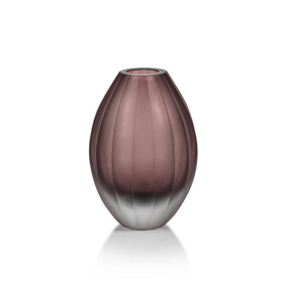 Milano Cut & Frosted Vase - Vases by Carlyle Avenue