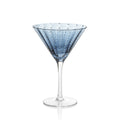 Portofino White Dot Glassware - Navy Blue - Drinkware by Carlyle Avenue