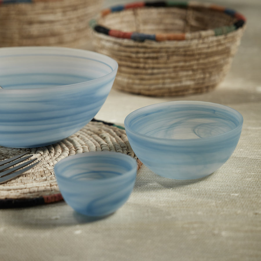 Azur Alabaster Glass Bowl - Bowls by Carlyle Avenue