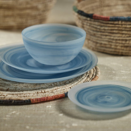 Azur Alabaster Glass Plate - Plates by Carlyle Avenue