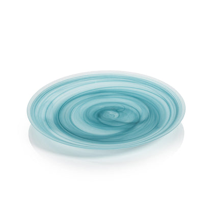Azur Alabaster Glass Plate - Plates by Carlyle Avenue